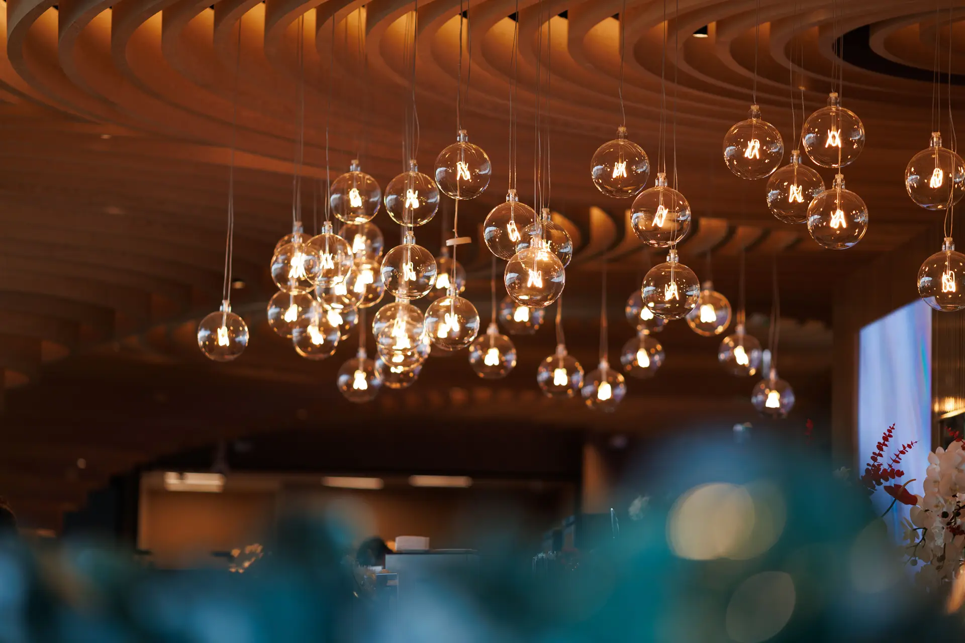 Warm interior lighting