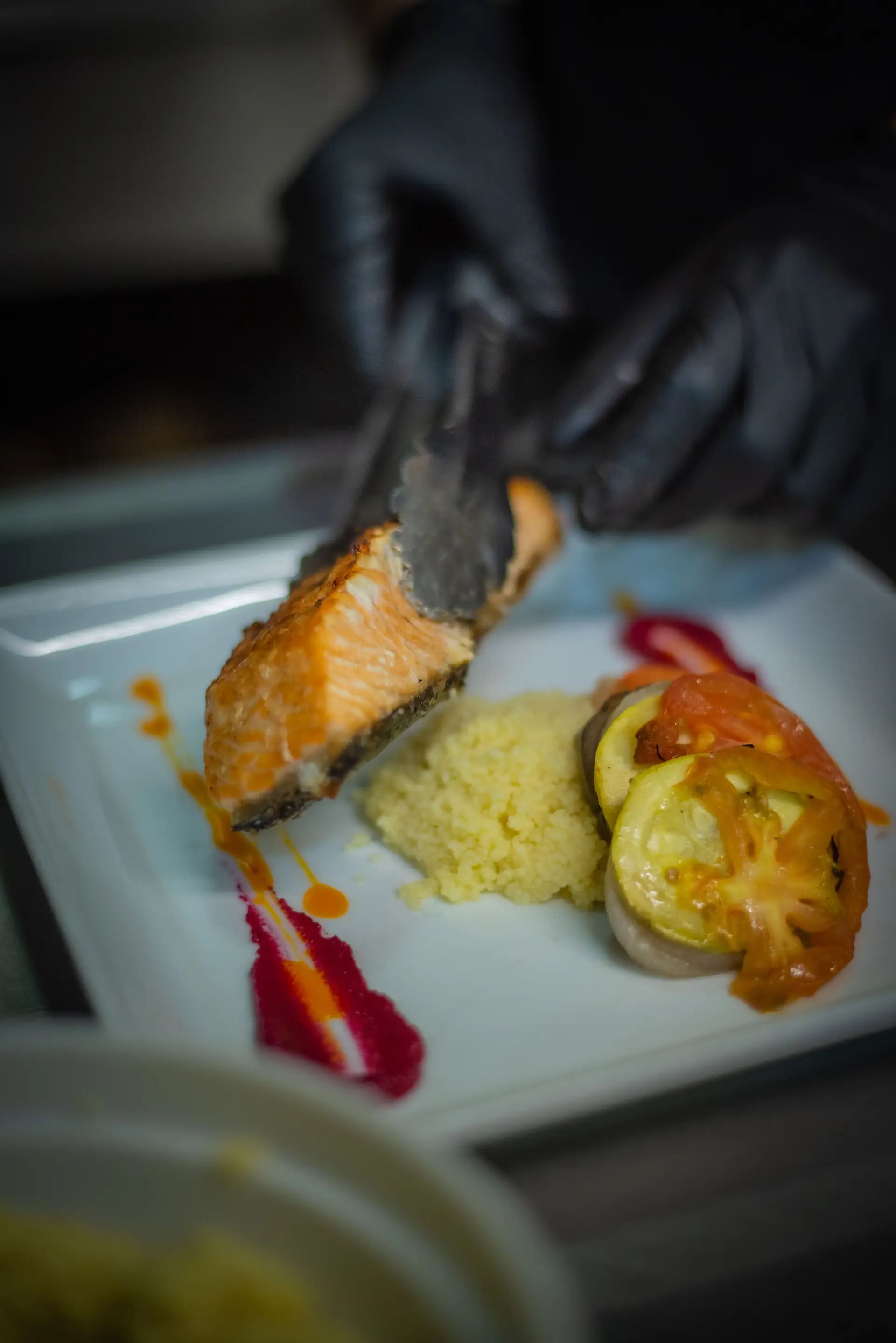 Artisan salmon and couscous